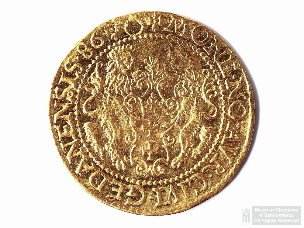 Złoty dukat gdański króla Stefana Batorego